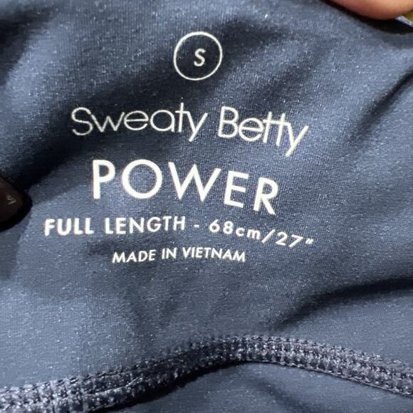 Sweaty Betty Colorblock Power Leggings Full Length 27" Size S - Picture 7 of 8